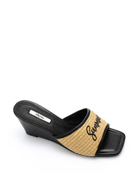 JAL-DJTV-021 Heeled Leather Slippers