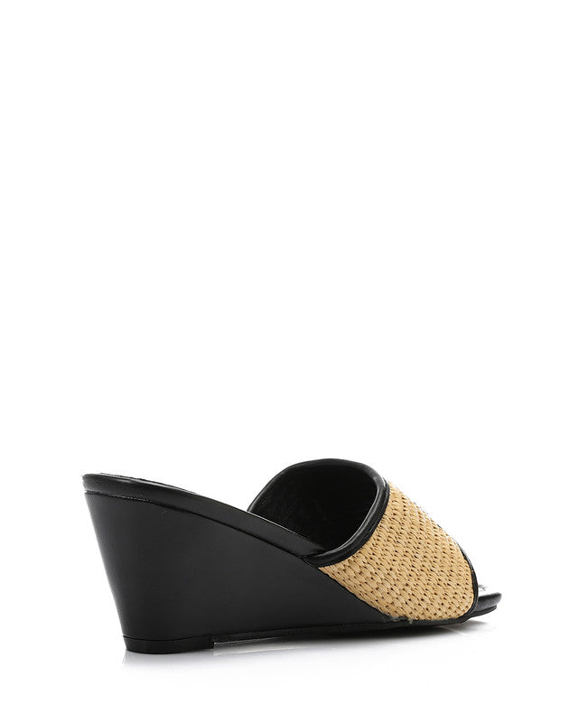 JAL-DJTV-021 Heeled Leather Slippers