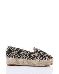 JAL-DJTV-022 Textile Stitched Flat Shoes