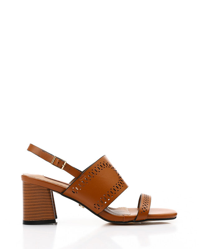 JAL-DJTV-028 Perforated Heeled Sandals