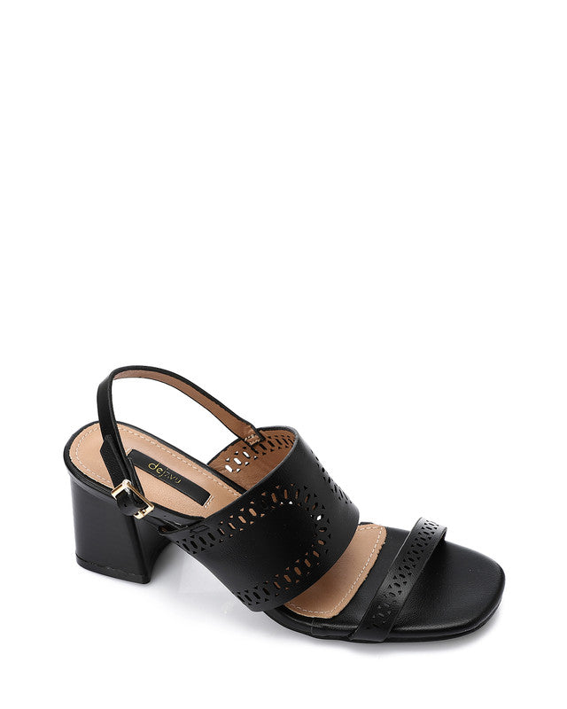 JAL-DJTV-028 Perforated Heeled Sandals