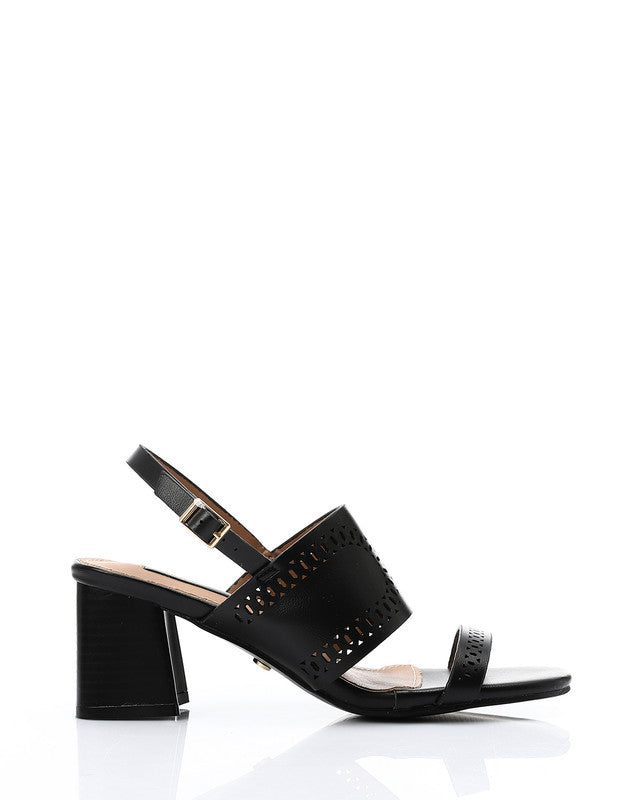 JAL-DJTV-028 Perforated Heeled Sandals