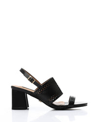 JAL-DJTV-028 Perforated Heeled Sandals