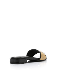 JAL-DJTV-029 Embroidered Flat Leather Slipper