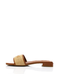 JAL-DJTV-029 Embroidered Flat Leather Slipper