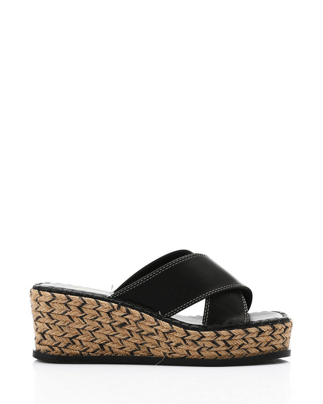 JAL-DJTV-030 Cross Straps Wedge Slipper