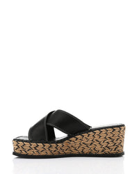 JAL-DJTV-030 Cross Straps Wedge Slipper