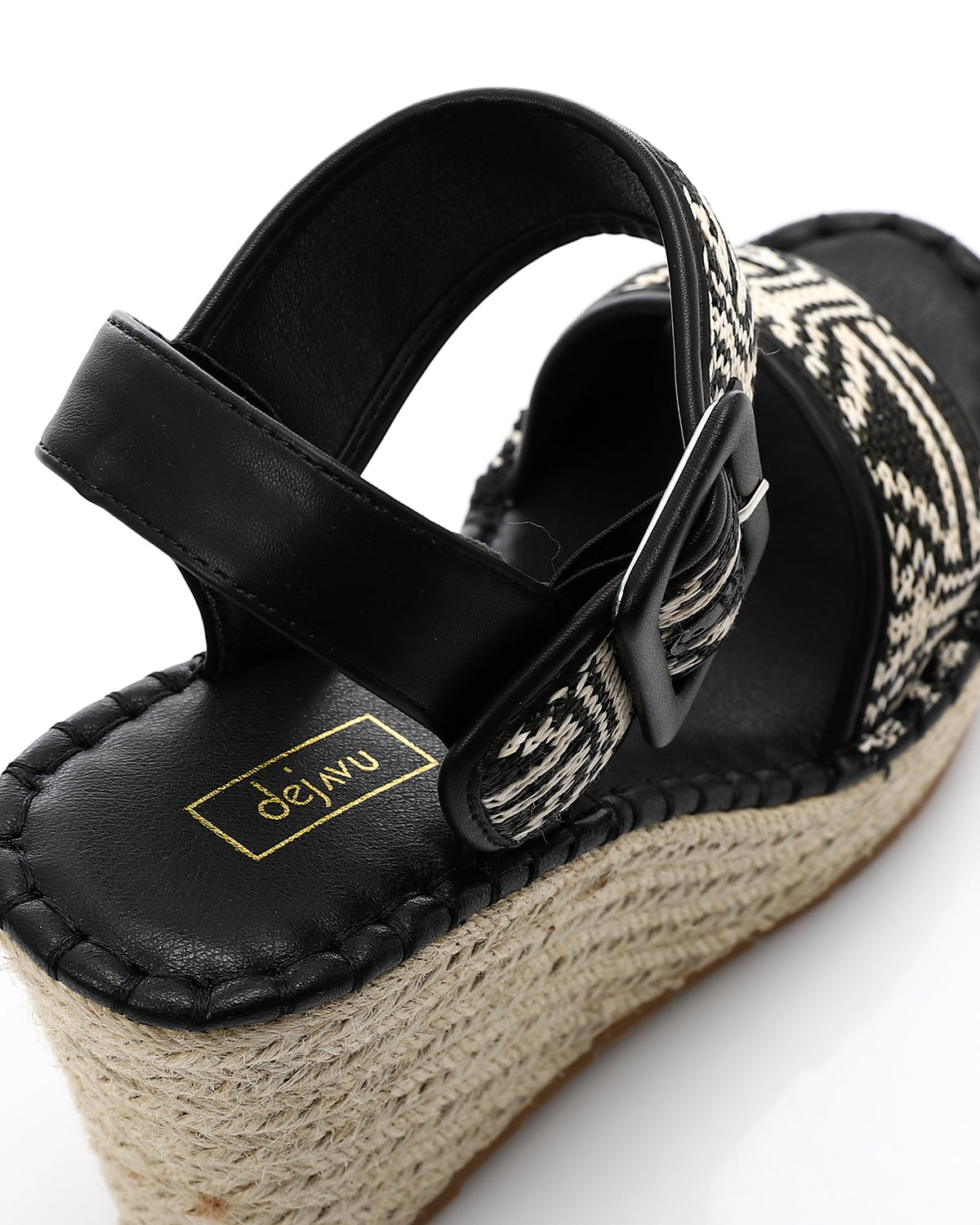 JAL-DJTV-032 Decroated Front Strap Wedge Sandals