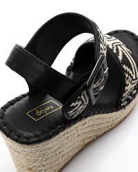 JAL-DJTV-032 Decroated Front Strap Wedge Sandals