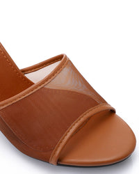 JAL-DJTV-033 Mesh Mid-Heelsed Slipper