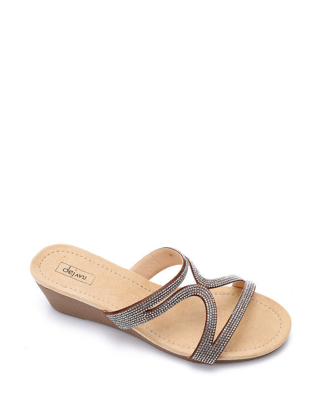 JAL-DJTV-034 Wedge Strass Slipper