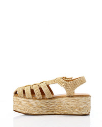 JAL-DJTV-036 Raffia Effect Wedge Sandal