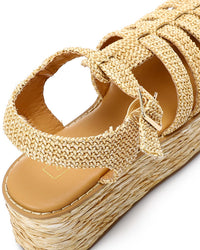 JAL-DJTV-036 Raffia Effect Wedge Sandal