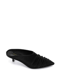 JAL-DJTV-038 Stitched Details Mid Heel Mules