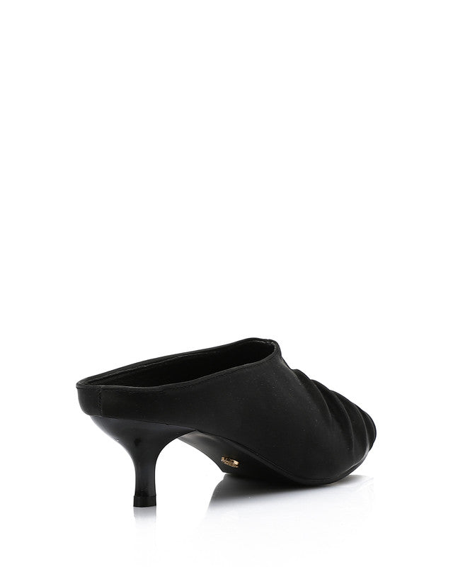 JAL-DJTV-038 Stitched Details Mid Heel Mules