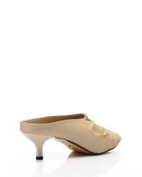 JAL-DJTV-038 Stitched Details Mid Heel Mules