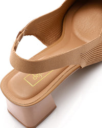 JAL-DJTV-040 Decorative Buckle Ribbed Pump