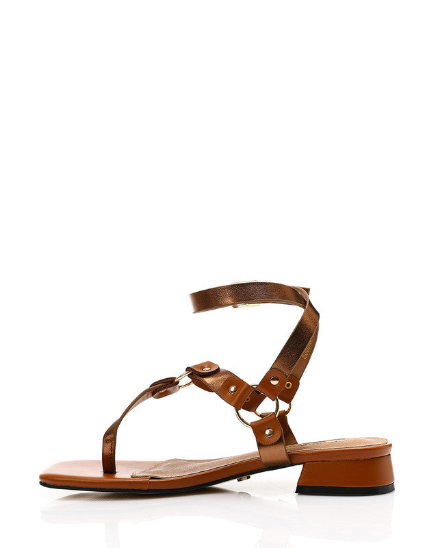 JAL-DJTV-047 Mid Heel Ankle Strap Sandal
