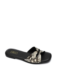 JAL-DJTV-048 Reptile Toe Shape Flat Slipper