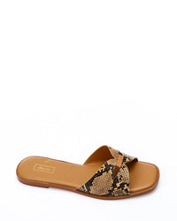 JAL-DJTV-048 Reptile Toe Shape Flat Slipper