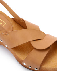 JAL-DJTV-049 Crisscross Wedge Sandals