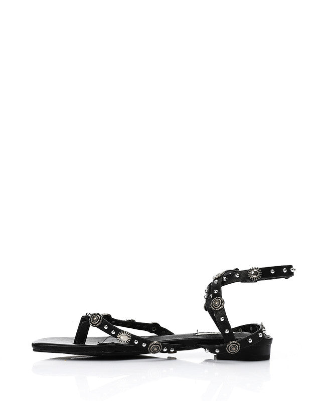 JAL-DJTV-051 Studded Strap Thong Sandal