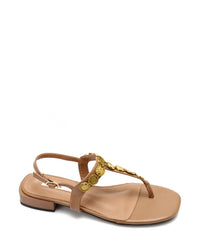 JAL-DJTV-052 Decorative Coinse Buckle Closure Sandal