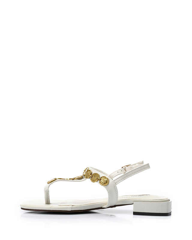 JAL-DJTV-052 Decorative Coinse Buckle Closure Sandal