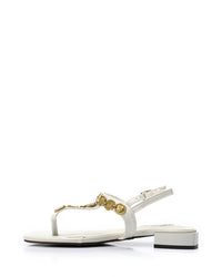 JAL-DJTV-052 Decorative Coinse Buckle Closure Sandal