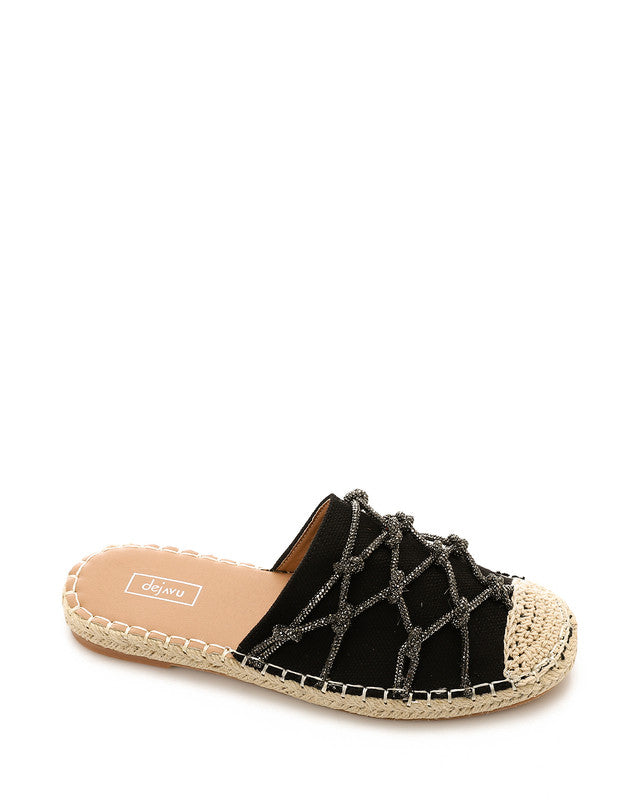 JAL-DJTV-053 Round Toecap Strassy Mules