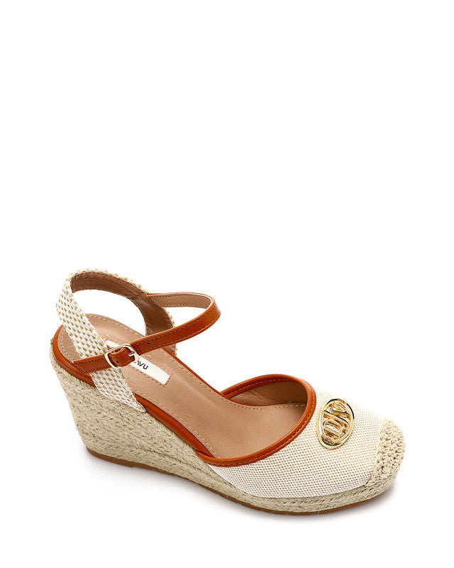 JAL-DJTV-054 Oval Toecap Heeled Wedge Shoes