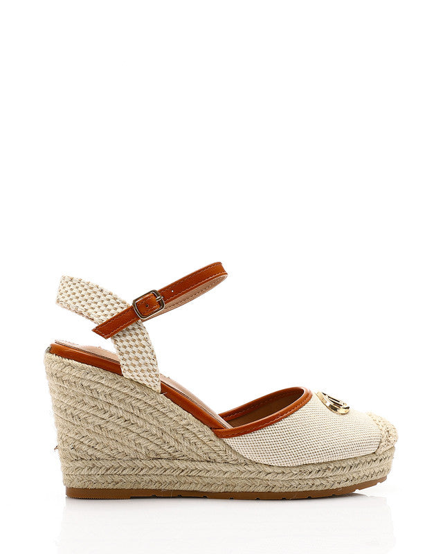 JAL-DJTV-054 Oval Toecap Heeled Wedge Shoes