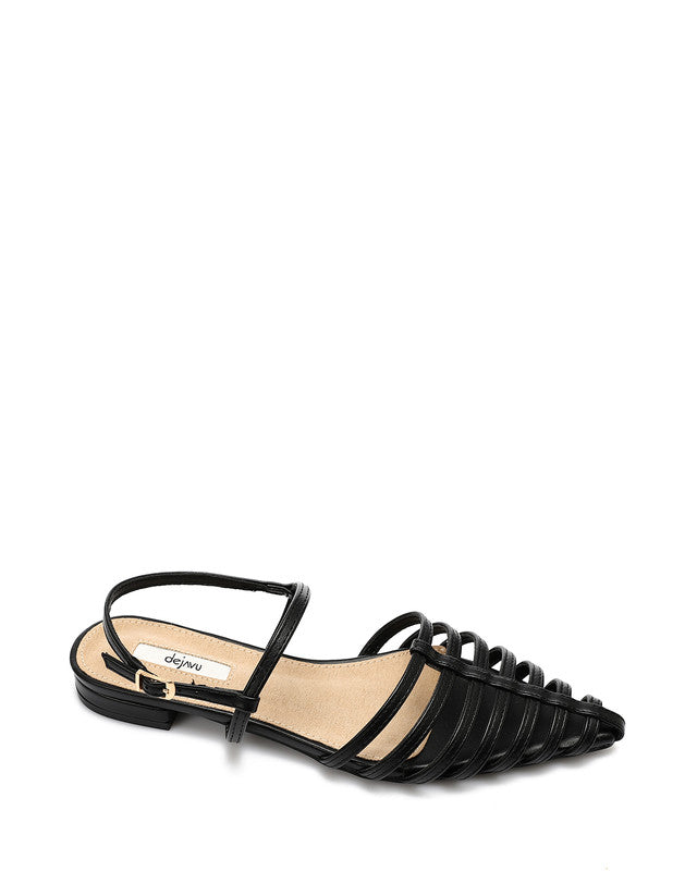 JAL-DJTV-056 Off Pointed Toecap Flat Shoes