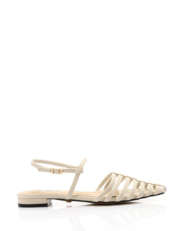 JAL-DJTV-056 Off Pointed Toecap Flat Shoes