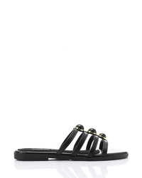 JAL-DJTV-057 Multi-Strap Slipper - Black