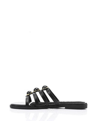 JAL-DJTV-057 Multi-Strap Slipper - Black