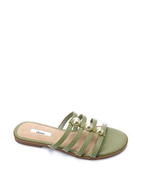 JAL-DJTV-057 Multi-Strap Slipper - Black