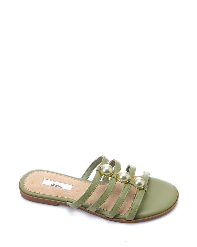 JAL-DJTV-057 Multi-Strap Slipper - Black