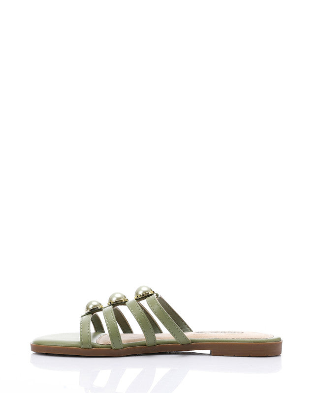 JAL-DJTV-057 Multi-Strap Slipper - Black