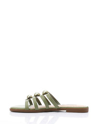 JAL-DJTV-057 Multi-Strap Slipper - Black