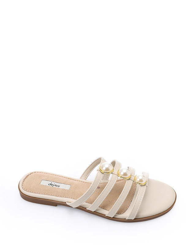 JAL-DJTV-057 Multi-Strap Slipper - Black
