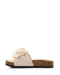 KND-DJTV-007 Decorative Flower Flat Slipper