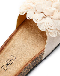 KND-DJTV-007 Decorative Flower Flat Slipper