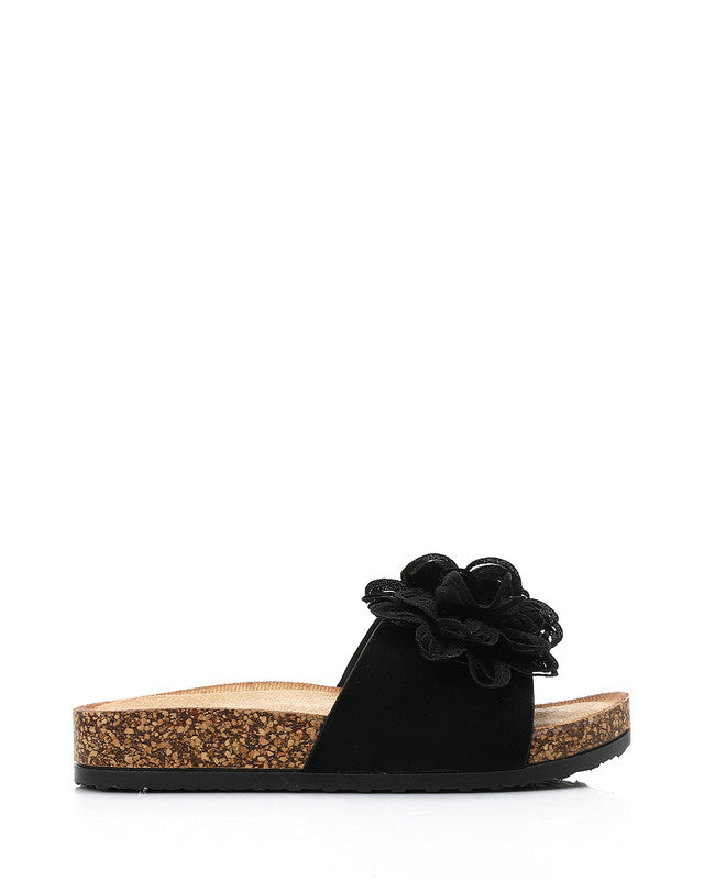 KND-DJTV-007 Decorative Flower Flat Slipper