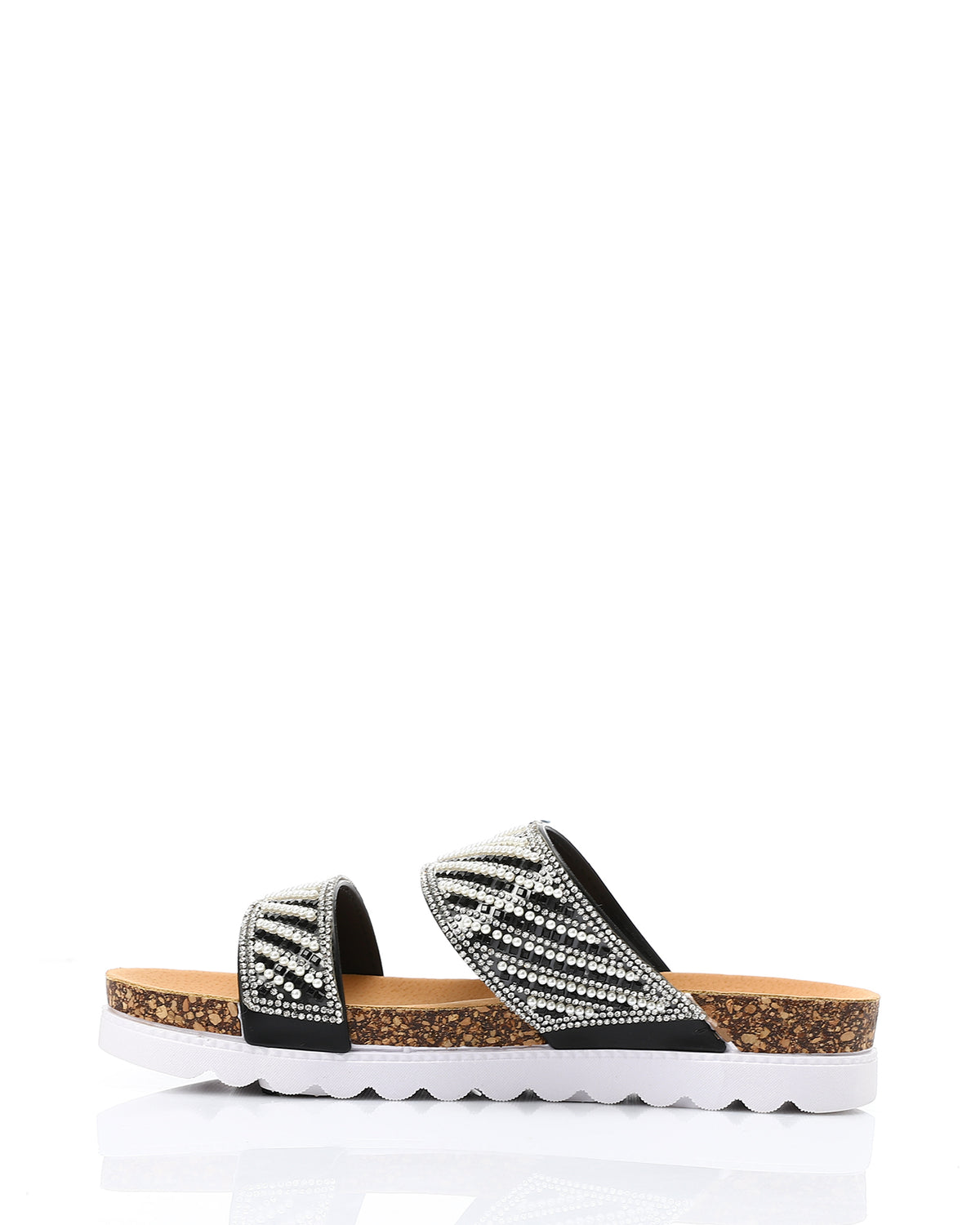 KND-DJTV-009 Double Strap Embellished Slipper