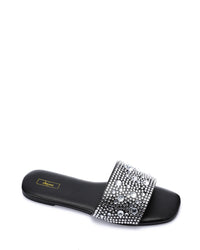 KND-DJTV-011 Flat Slipper With Strass