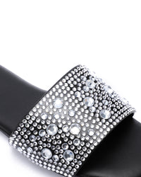 KND-DJTV-011 Flat Slipper With Strass
