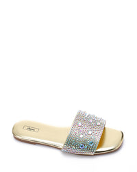 KND-DJTV-011 Flat Slipper With Strass