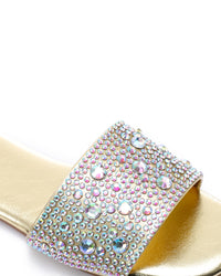 KND-DJTV-011 Flat Slipper With Strass