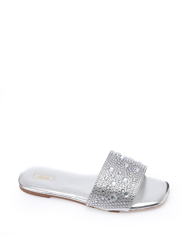 KND-DJTV-011 Flat Slipper With Strass